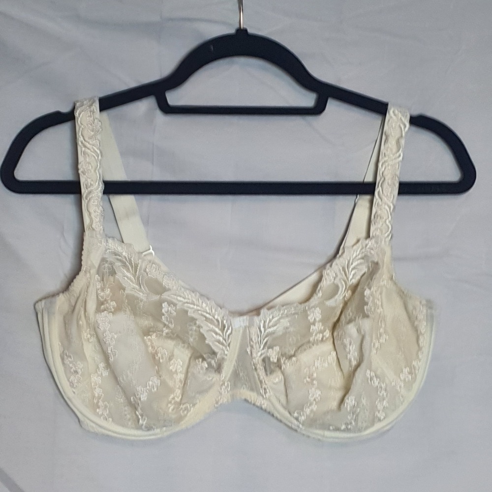 PrimaDonna Deauville Full Cup Underwire Bra UK 36F (36DDD) Ivory Lace Embroidery